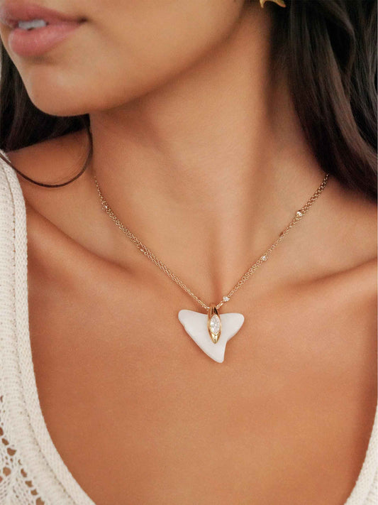 Deep Ocean Shark Necklace by Ettika