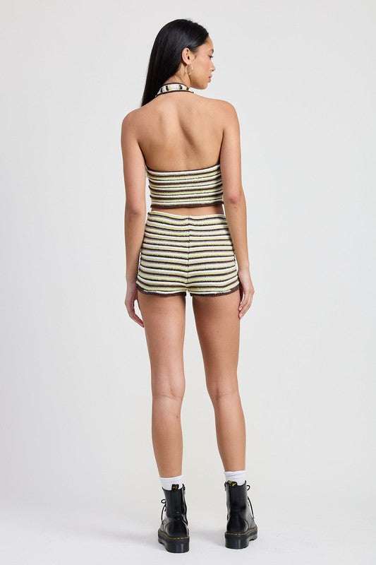 Dirty Tini Striped Halter