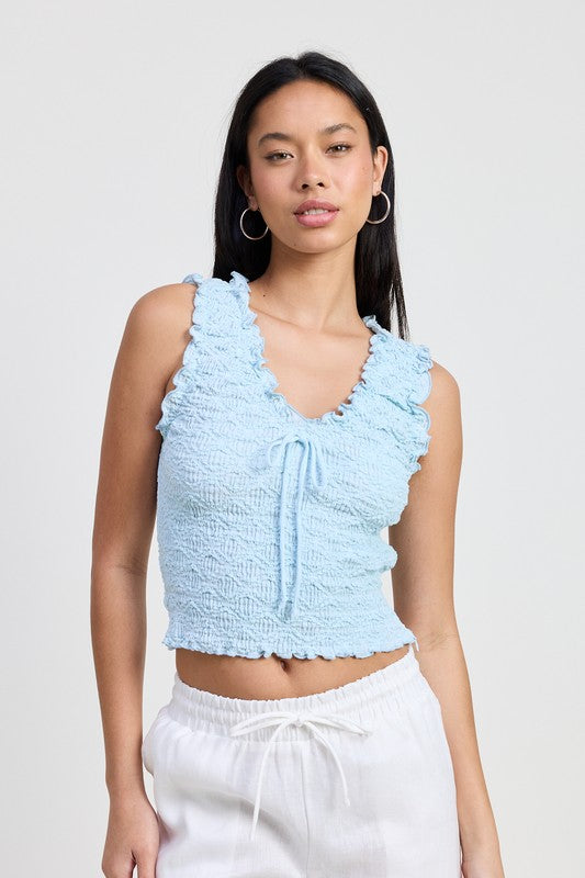 Bigger Than the Whole Sky Crinkle Top