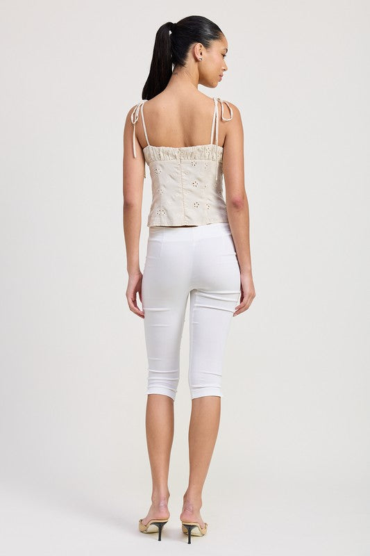 Chelsie Eyelet Corset Top