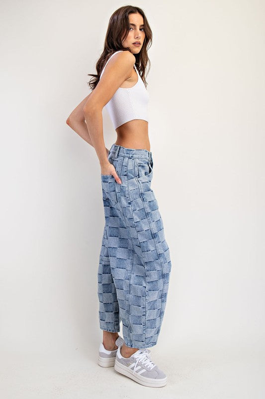 Check It Barrel Jeans