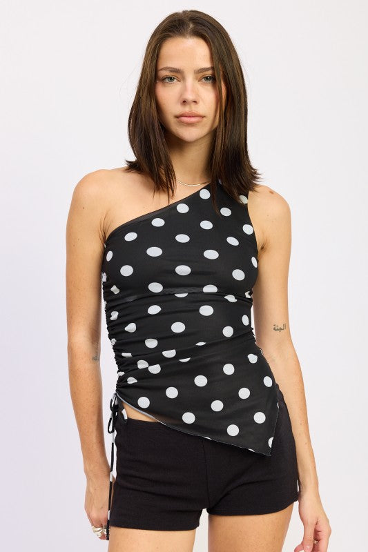 For the Plot One Shoulder Top