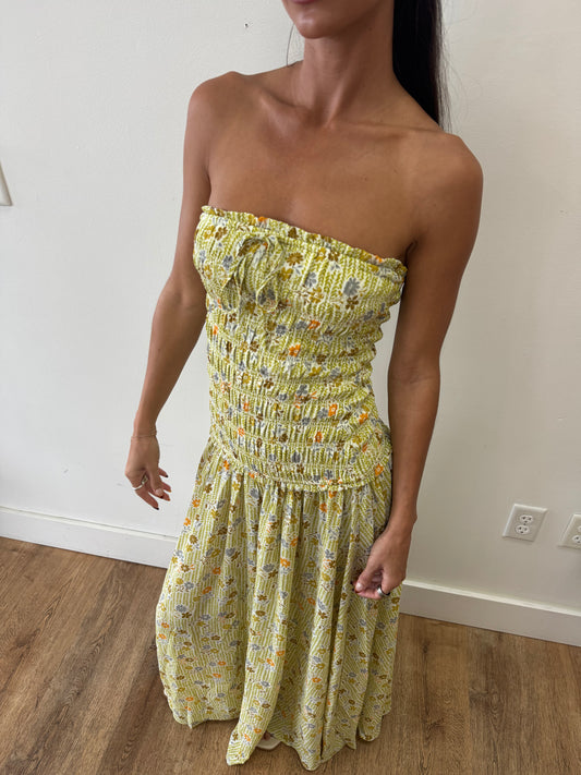 Haddie Floral Drop Waist Maxi