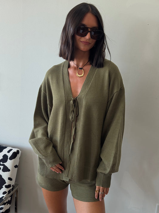 Cadet Cardigan Short Set