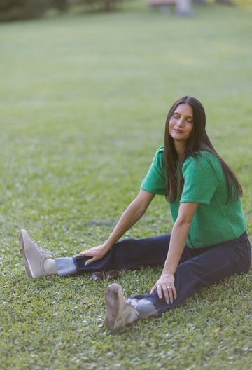 Evergreen Puff Sleeve Cardigan