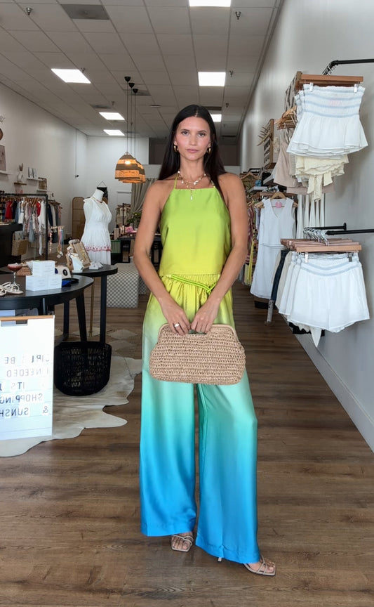 Maui Blues Ombre Pant Set