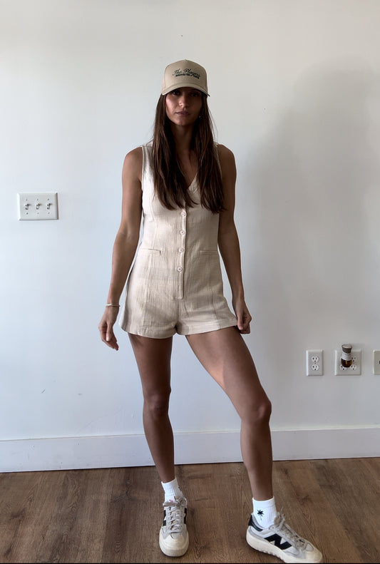 High Hopes Buttoned Romper