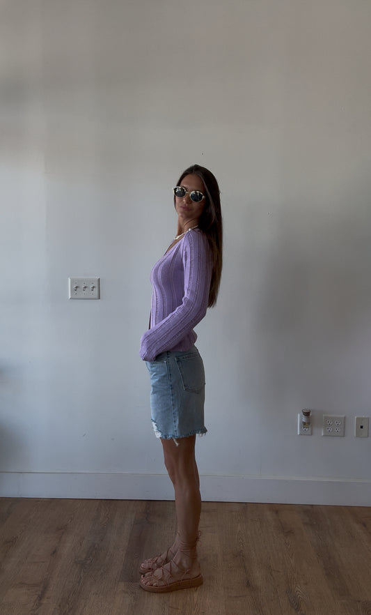 Monday Light Wash Jort