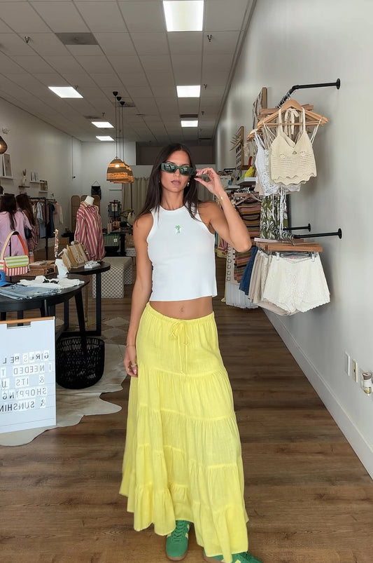 Walking on Sunshine Maxi Skirt