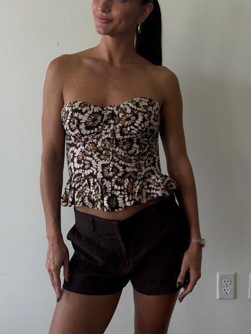 Marren Ruffle Strapless Top