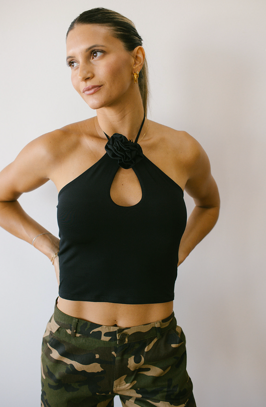 Thorns of Roses Halter Top