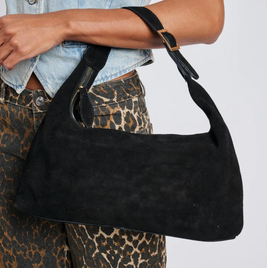 Maple Suede Leather Hobo