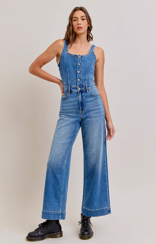 Blue Jean Baby Denim Jumpsuit