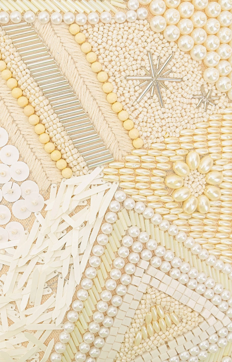 Shimmering Sands Embellished Shoulder Bag