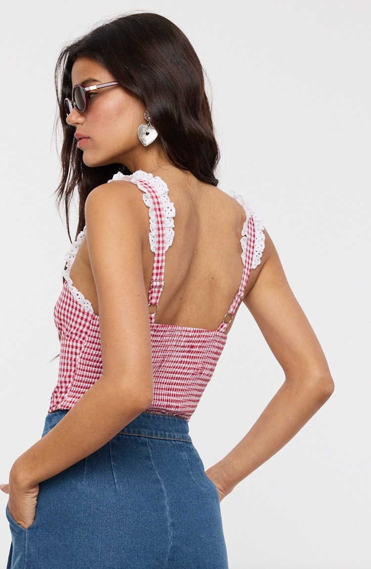 Rhodes Gingham Bodysuit