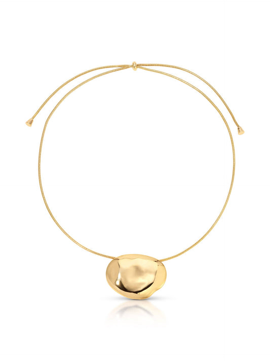 Molten Metal Pendant Necklace by Ettika