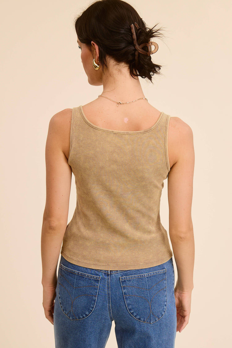 Buckle Up Ribbed Tank