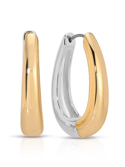 Mixed Metal Hoops by Ettika