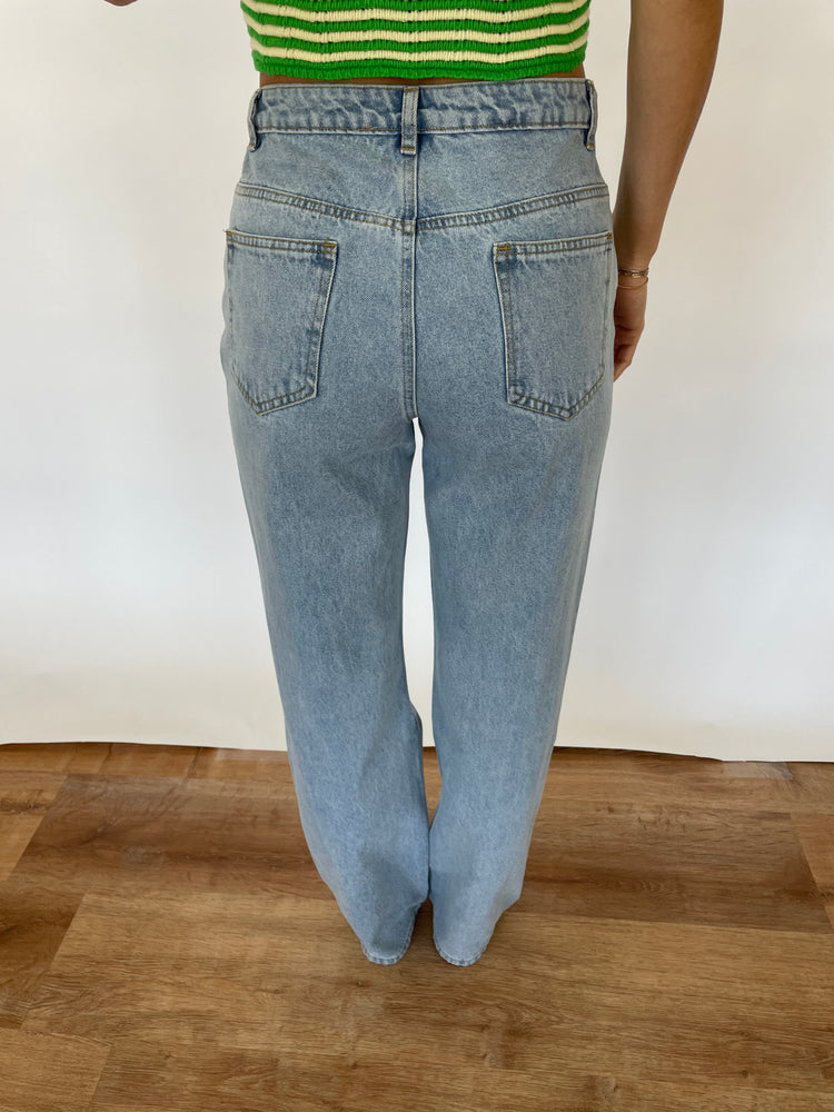 Jolene Cross Button Denim