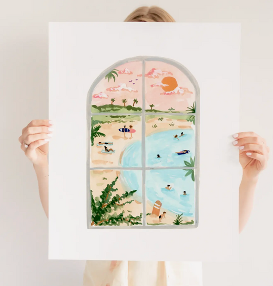 Beach Window - 11x14 Print by Sabina Fenn