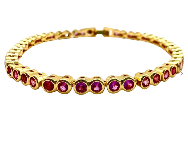 Bezel Tennis Bracelet