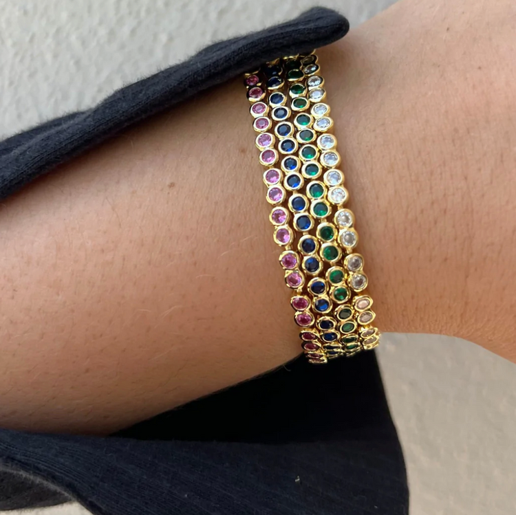 Bezel Tennis Bracelet