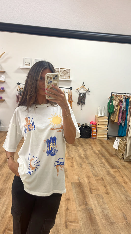 Out West Oversized Tee