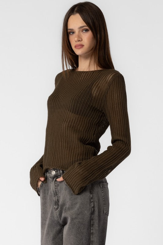 Basil Crochet Sweater