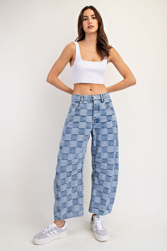 Check It Barrel Jeans