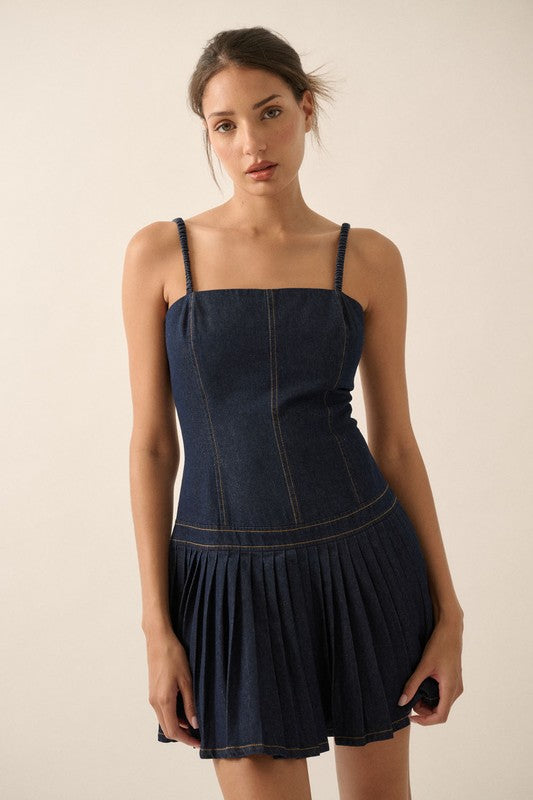 Cheyenne Denim Dropwaist Mini