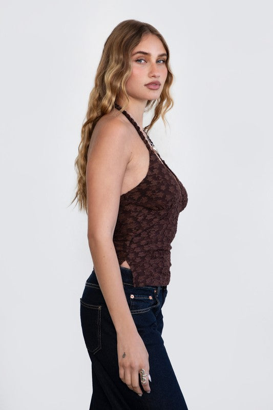 Agatha Textured Halter