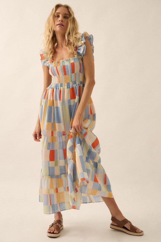 Charleston Checkered Midi