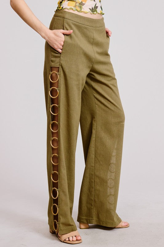 Claire Ring Linen Pant