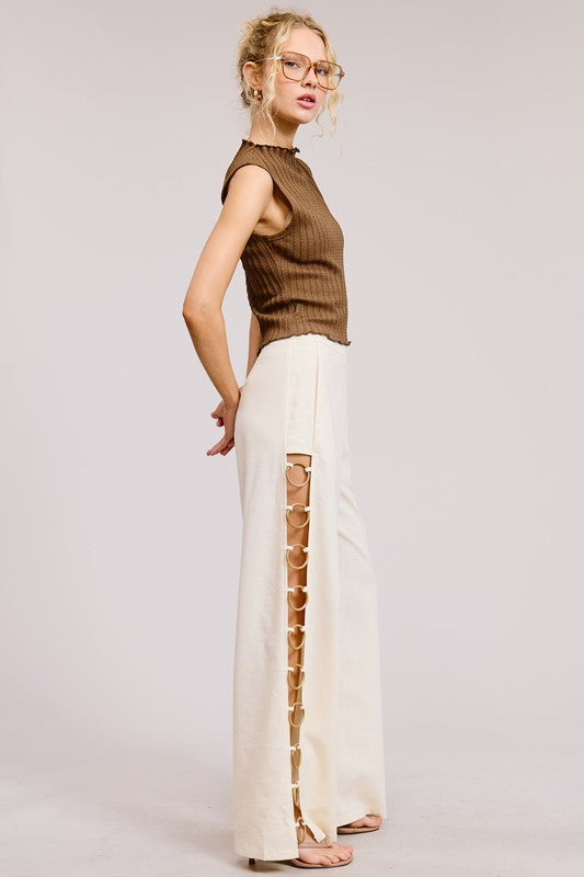 Seabreeze Ring Linen Pant