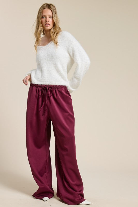 Maddy Maroon Track Pant