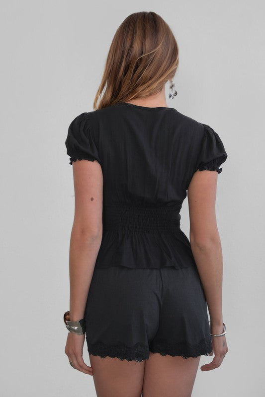 Danny Lace Tie Short