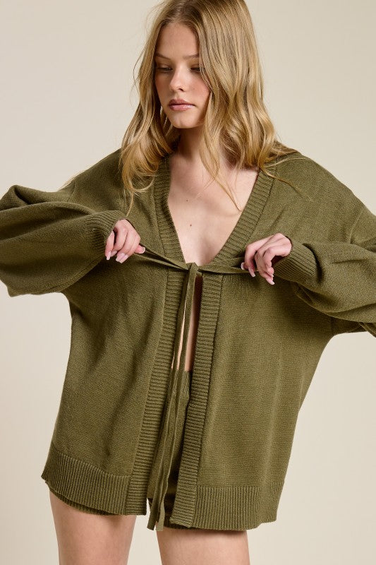 Cadet Cardigan Short Set
