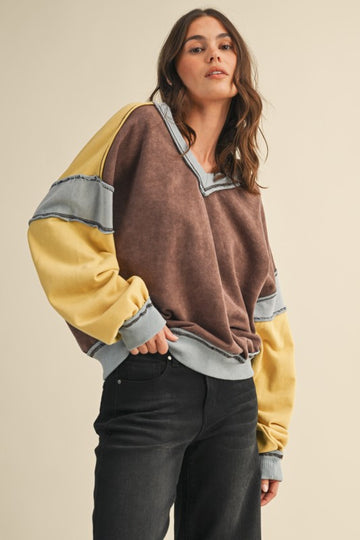 The Brianna Color Block Sweatshirt
