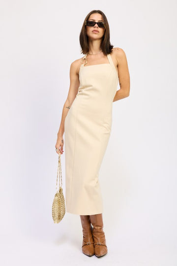Gold Rush Halter Midi