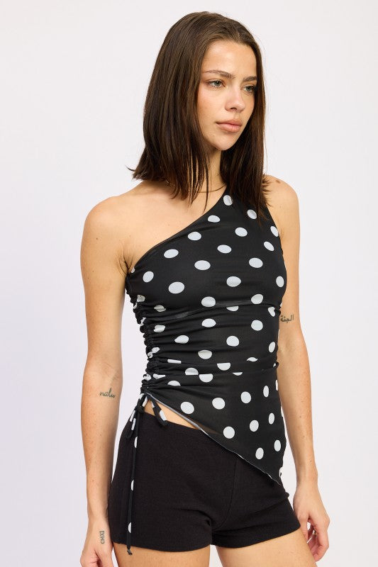 For the Plot One Shoulder Top