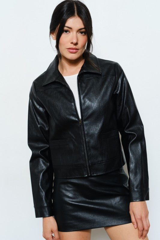 Jonas Vegan Leather Jacket