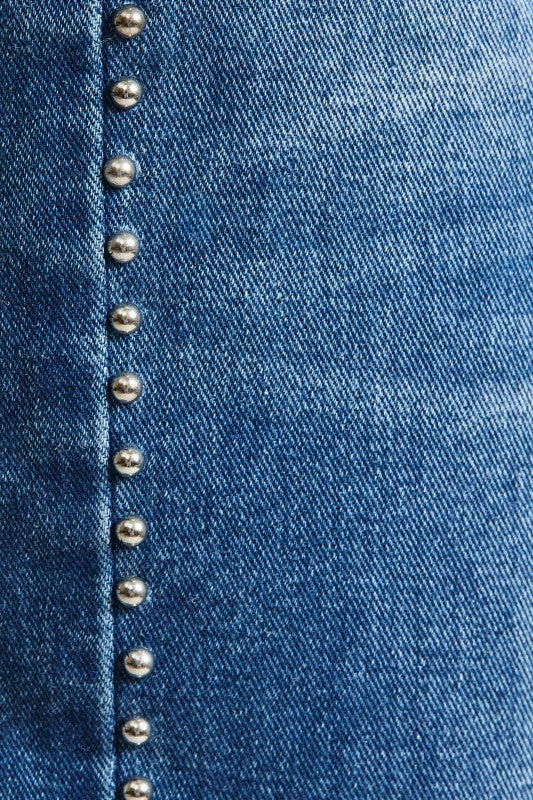 Langley Studded Denim