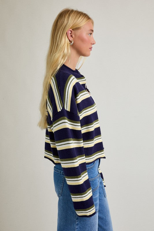 Lane Striped Cardigan