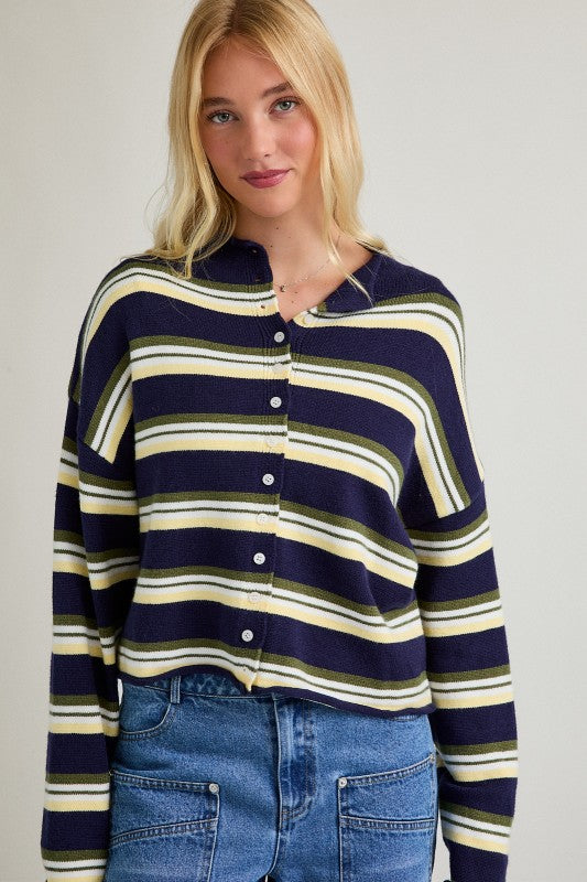 Lane Striped Cardigan