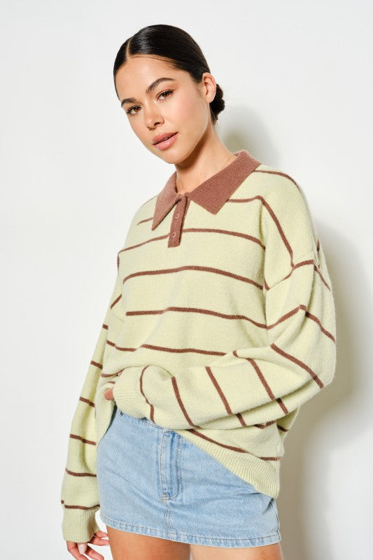 Pistachio Rugby Sweater