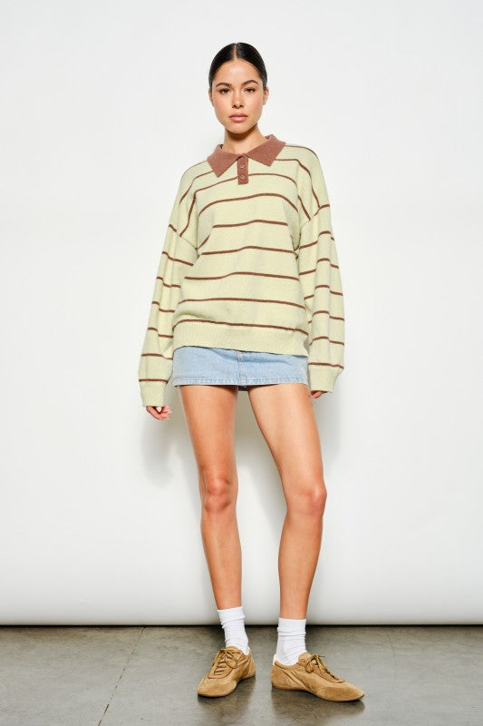 Pistachio Rugby Sweater