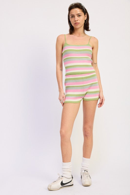 Strawberry Matcha Short Set