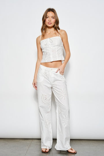 Oceana Eyelet Pant
