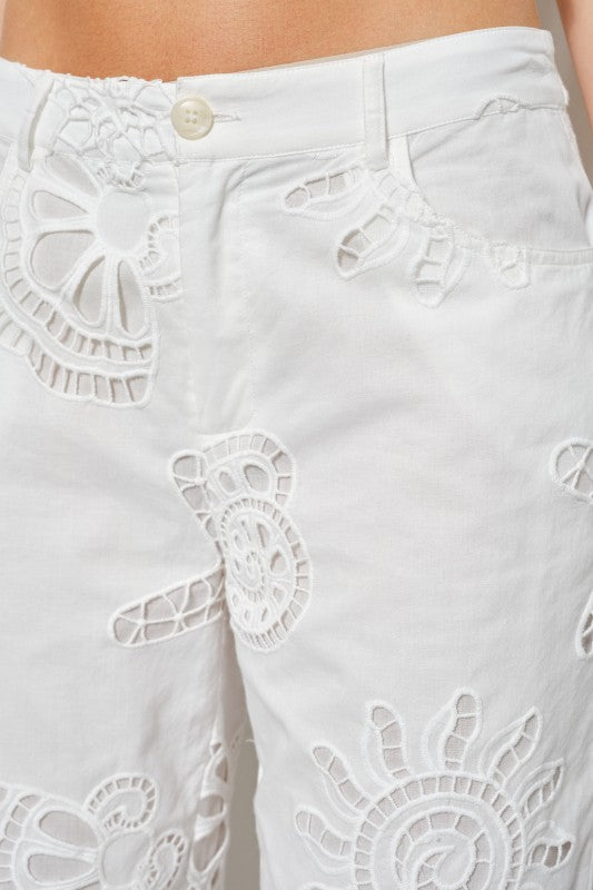 Oceana Eyelet Pant
