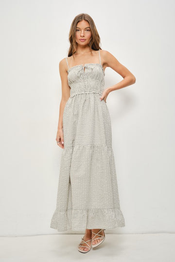 Cleo Gingham Maxi